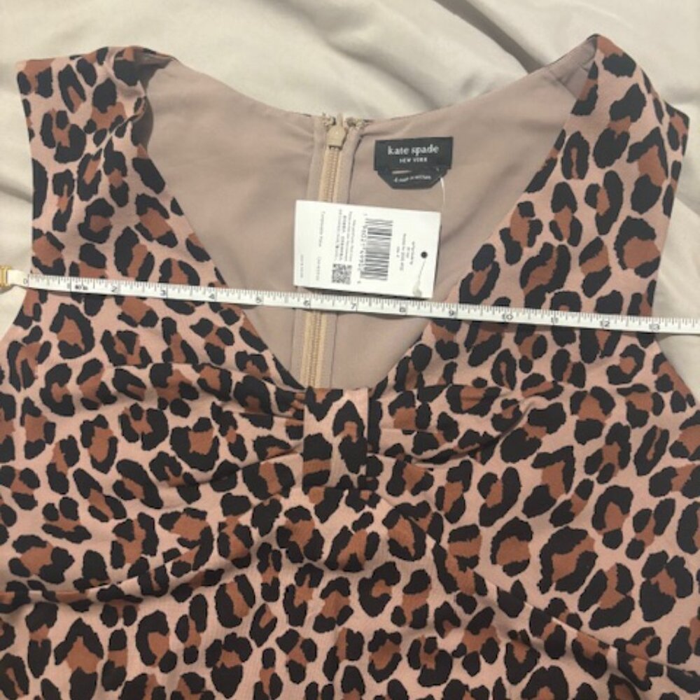 Kate Spade Spotted Leopard Bow Knot Top - Picture 7 of 8